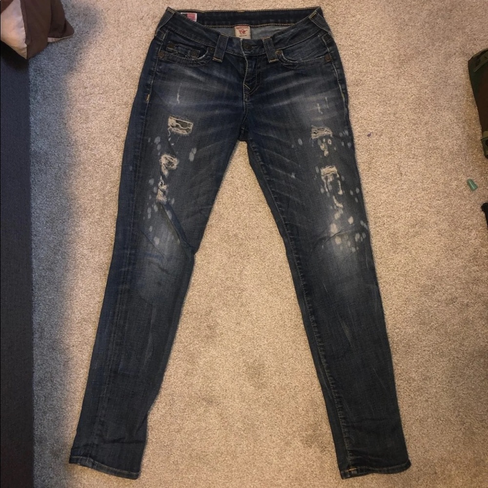 True religion distressed jeans